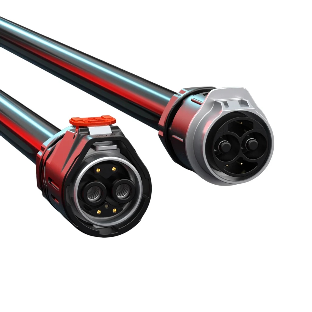 MJ32 2+5 Pin Hybrid Waterproof Connector 120A for BMS Signal Transmission