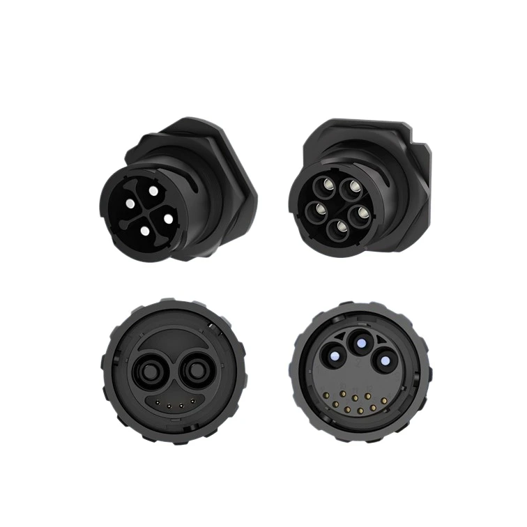 M40 4-Pin Waterproof Connector 120A Bayonet Lock for EV Charging