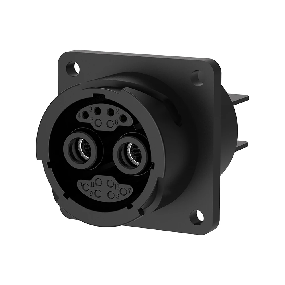 M40 2+4 Pin Hybrid Waterproof Connector for Power and Signal